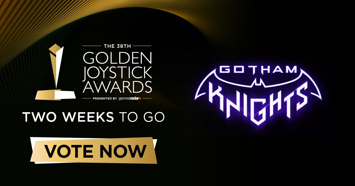 Thank you <a href="/GoldenJoysticks/">Golden Joysticks</a> for this nomination as ''most wanted game''.
Vote for #GothamKnights on goldenjoysticks.com right now!