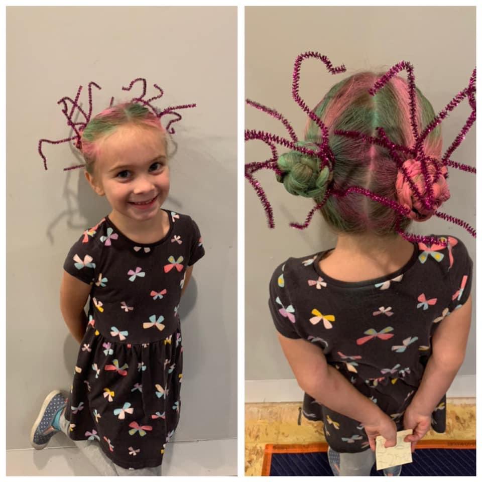 CharlottePrep's tweet photo. Today is Crazy Hair for our Prep Tigers during Spirit Week. #charlotteprep #charlotteprepschool #oneprep #tigersroar #oneprepknownlovedchallenged #prepspiritweek https://t.co/kjAb8cvh3U