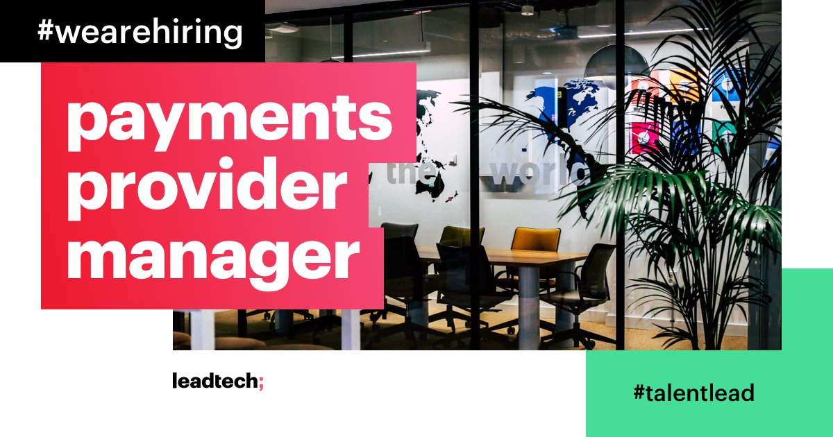 leadtech_social's tweet photo. 👉We're looking for a Payments Provider Manager

🤔 Sounds like you? 🤔Apply Today!! We're looking for the best talent out there!

👉 https://t.co/uJioOmPT7L 👈

📢 #talentlead #CultureLead #HappyLead #LifeAtLead #leadtech #technology #WeAreHiring #joboffer #paymentsmanager https://t.co/iPfW27EmzJ