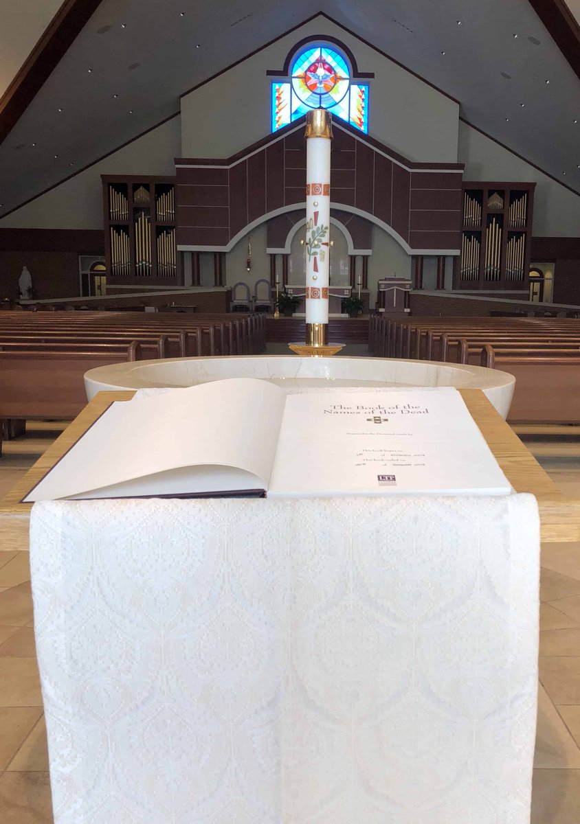 allsaintsva's tweet photo. @allsaintsva is celebrating our bilingual Mass of Remembrance on Mon., Nov. 2 at 7:30 PM, to pray for those who have died this year. All are welcome. The Book of Remembrance will be near the baptismal font &amp; Paschal candle. You are invited to add the name(s) of your loved ones. https://t.co/6KhgQ7kStc