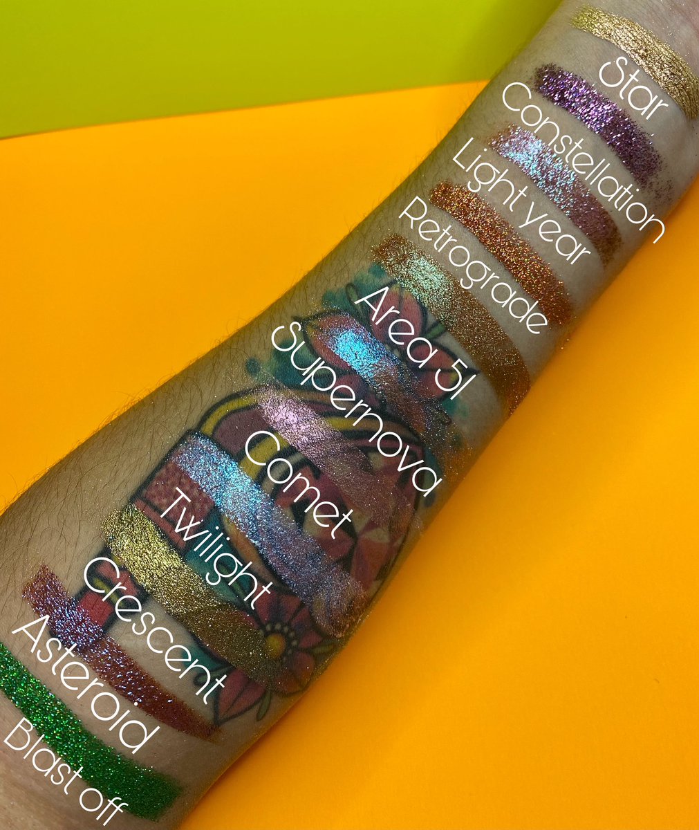 Pigments and glitters available now in huge 10g jars! $8-$15!