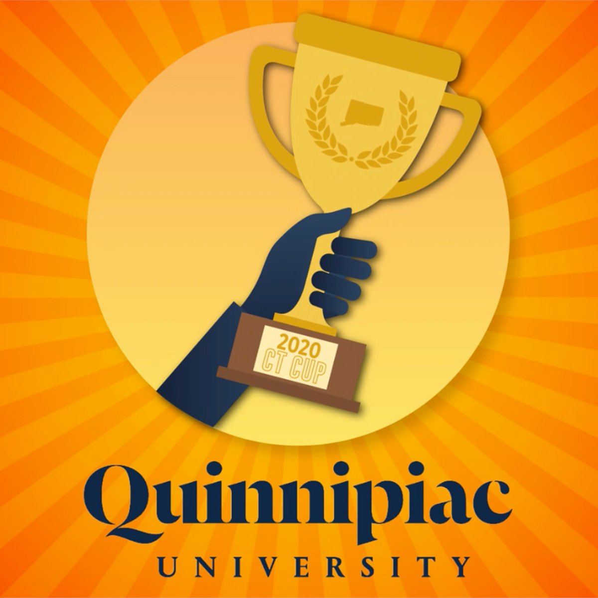 QuinnipiacU's tweet photo. Bobcats outpaced the competition in the inaugural @CTcollegiate5K this past weekend winning this year's cup! 198 QU participants walked, jogged and ran their way past nearly two dozen other schools to bring home victory. #CTRunsTogether #Virtual5K https://t.co/gmP0Ohp5cC
