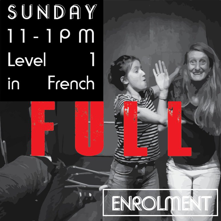 actin_theatre's tweet photo. WOW ! 
All our Drama Workshops are full! 
Thank you ! 🥳
#full #dramaworkshop #actin #actintheatre #theatre #workshop #french #english #improvisation #compagny #dare #try #happy #beginners #culture https://t.co/20C1aFvcig