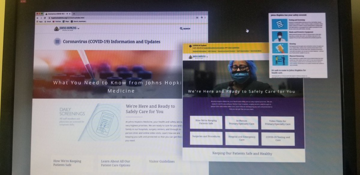 Johns Hopkins Medicine creating an agile digital platform to react to the COVID pandemic..