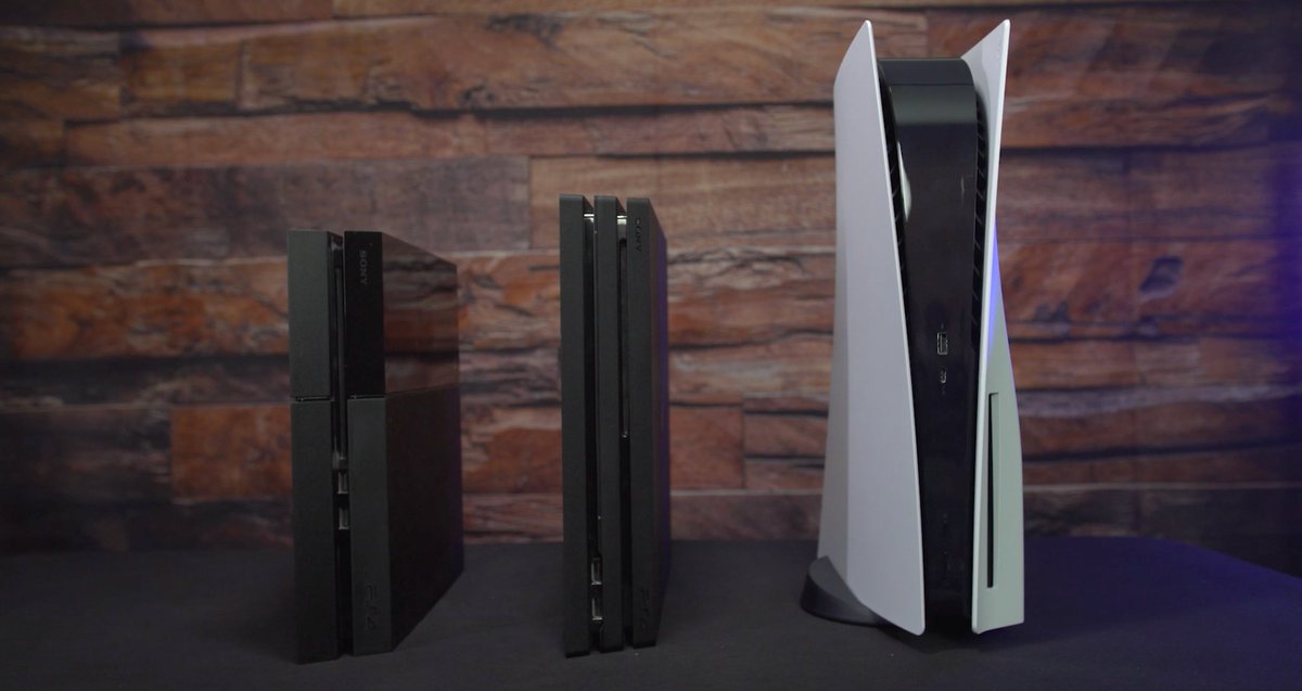 We already knew the PS5 was hefty console, but we finally have a sense of just HOW big it is next to previous hardware generations.  https://www.ign.com/articles/ps5-heres-what-the-console-looks-like-up-close A thread: