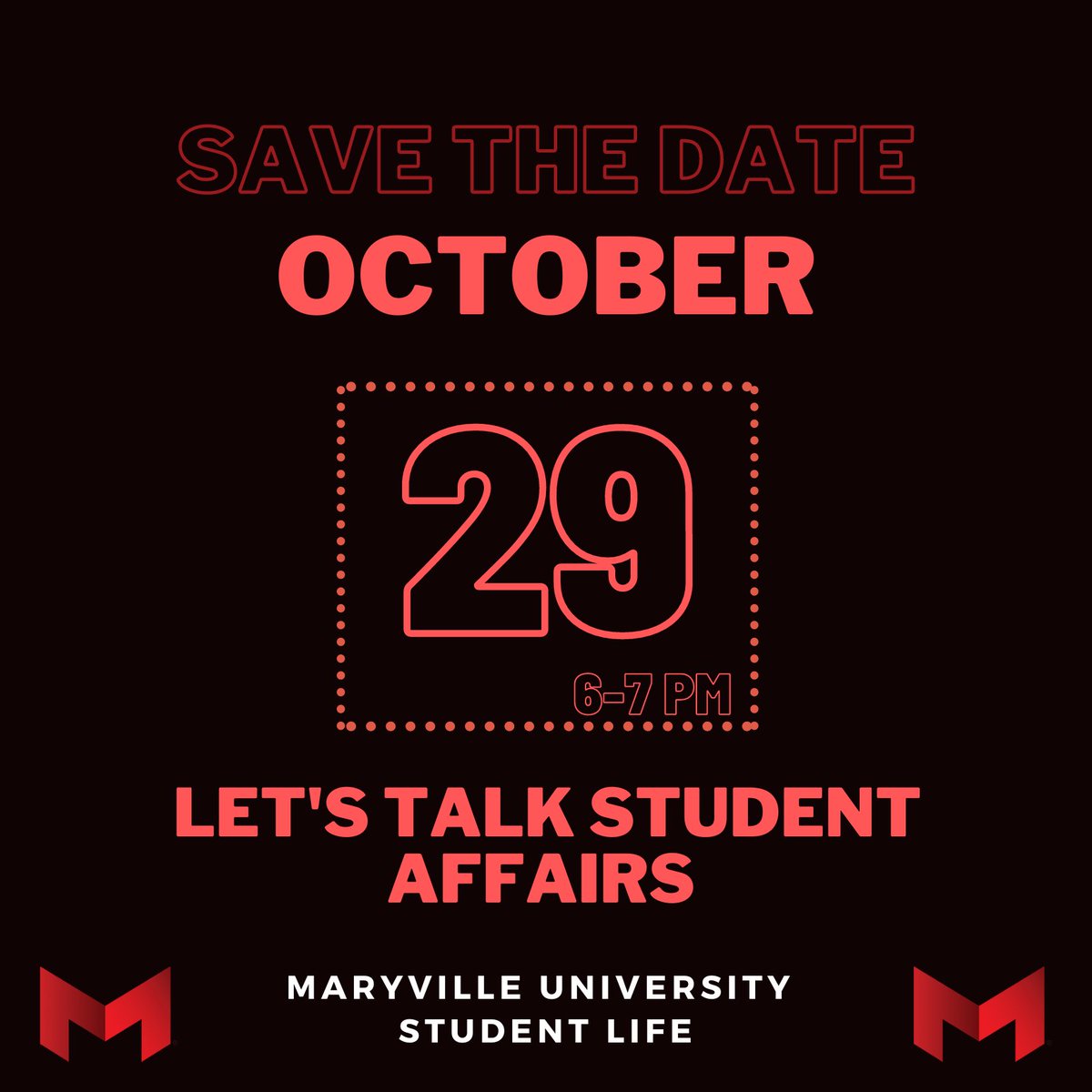 GETinvolvedMU's tweet photo. GetInvolved and lets talk student affairs! #SavetheDate#studentlife#getinvolvedMU https://t.co/6Z5zguMehZ