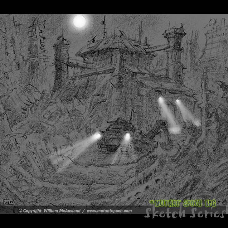 Ruinbound Digger Outpost
This is an idea that I keep coming back to, an excavator's stronghold deep in the ruins. Graphite concept art.
https://t.co/XAuLsUlrLr
#fortress #bunker #outpost #ruinscape #ruins #night #mutantepoch #rpg #ttrpg #sketch #sketchseries #graphite #gameart https://t.co/jToiRU3Y94