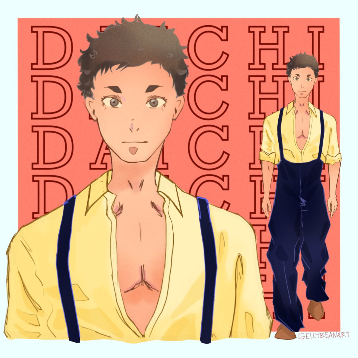 gellybeanart's tweet photo. Model daichi #haikyuu https://t.co/xT8nnr0OMz