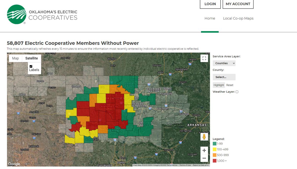 Power Outage Okc The Outage Locations Are Generalized To Protect Customer Privacy And Estimated Restoration Times Are Estimates Only