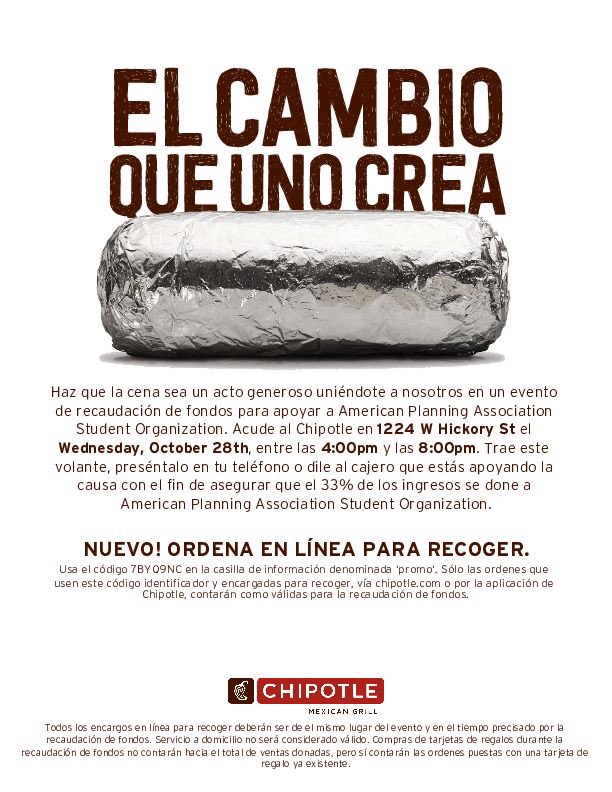 apaso_unt's tweet photo. Hi everyone!We are so excited to let y’all know that our fundraiser event will be taking place at Chipotle at the Hickory location in Denton!Anyone can come through between the hours of 4-8pm!Just show them this flyer or let them know you’re supporting us! Thank y’all in advance! https://t.co/mMitM4EK1a