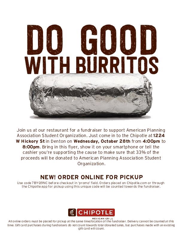apaso_unt's tweet photo. Hi everyone!We are so excited to let y’all know that our fundraiser event will be taking place at Chipotle at the Hickory location in Denton!Anyone can come through between the hours of 4-8pm!Just show them this flyer or let them know you’re supporting us! Thank y’all in advance! https://t.co/mMitM4EK1a