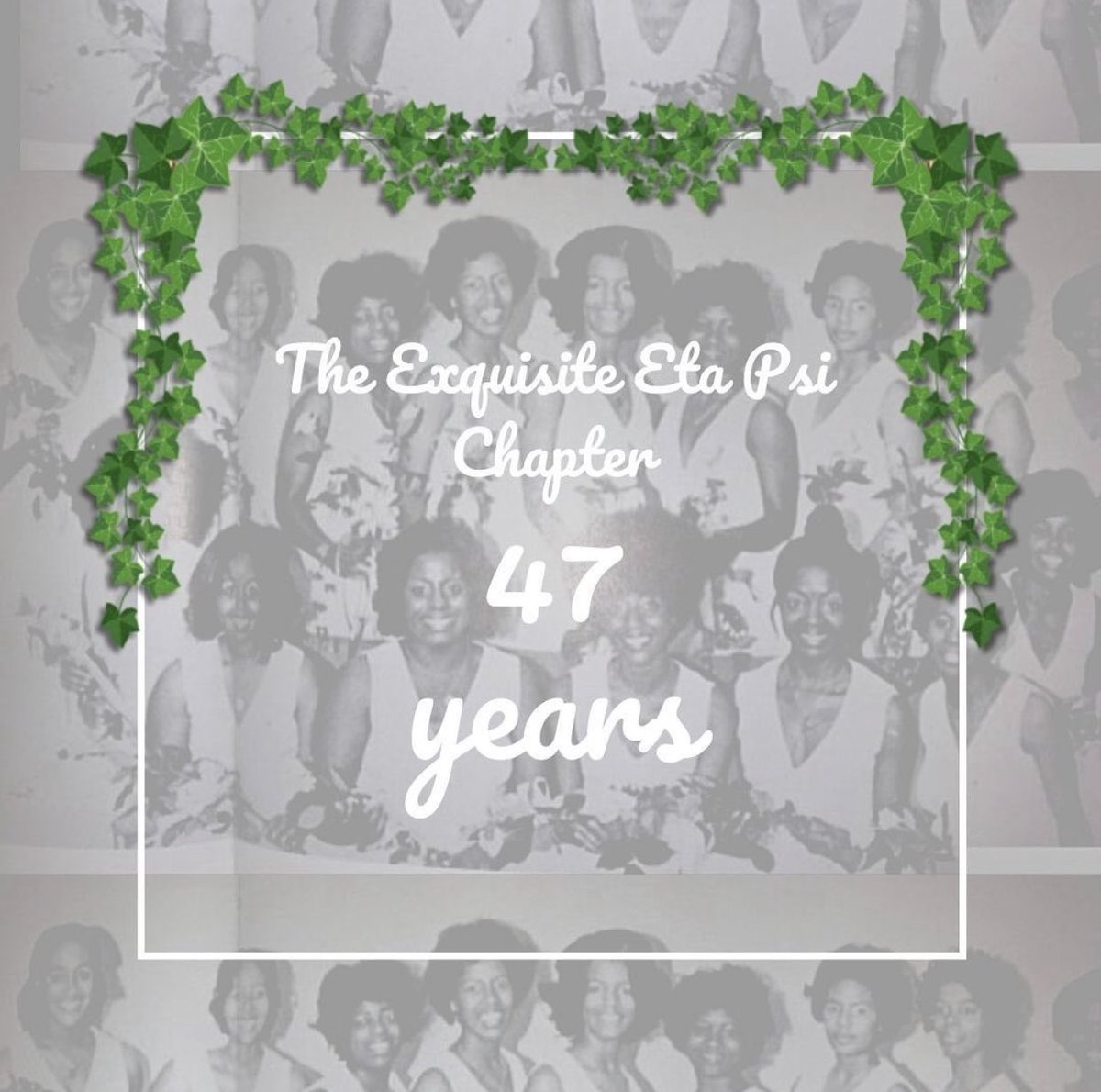 47 years ago, the Exquisite Eta Psi Chapter Alpha Kappa Alpha Sorority, Incorporated was chartered by our Sweet Sixteen. We celebrate 47 years of service, sisterhood, and memories. The campus of Middle Tennessee State University has been Prettier ever since💕💚 #BelieveTheΗΨpe