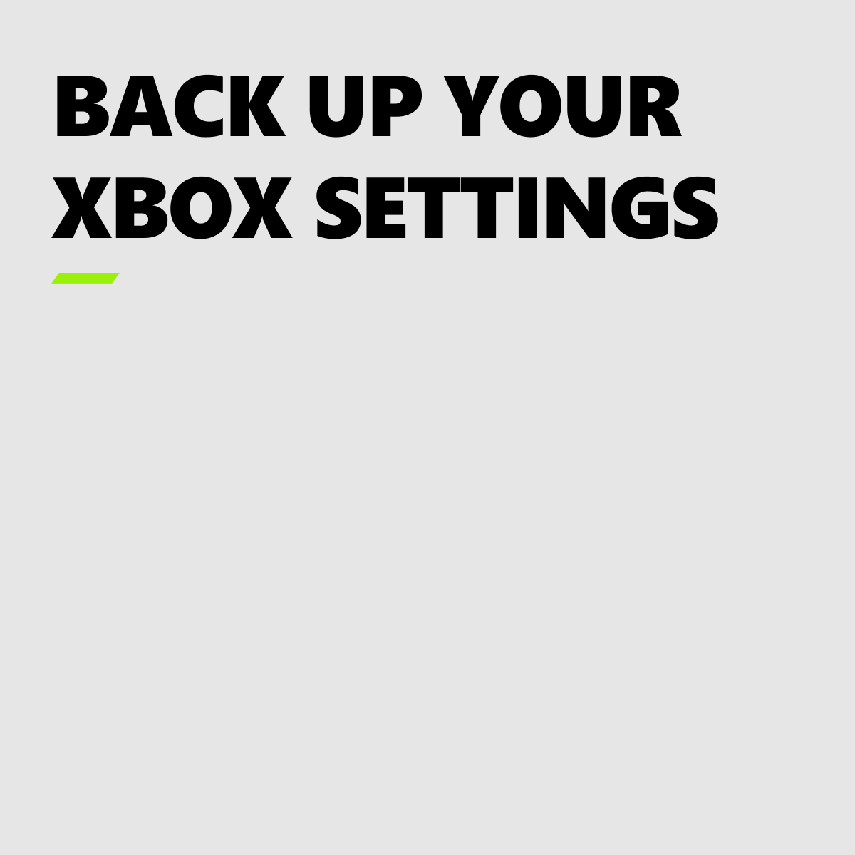 XBOXSupport's tweet photo. Pro tip: Back up your Xbox settings now, so, uh, *future* setups will be simpler.

Here's how to do it: https://t.co/oO5bSCZkSt

2️⃣ more weeks 🤩🤩🤩 https://t.co/cBmgCDj6wU