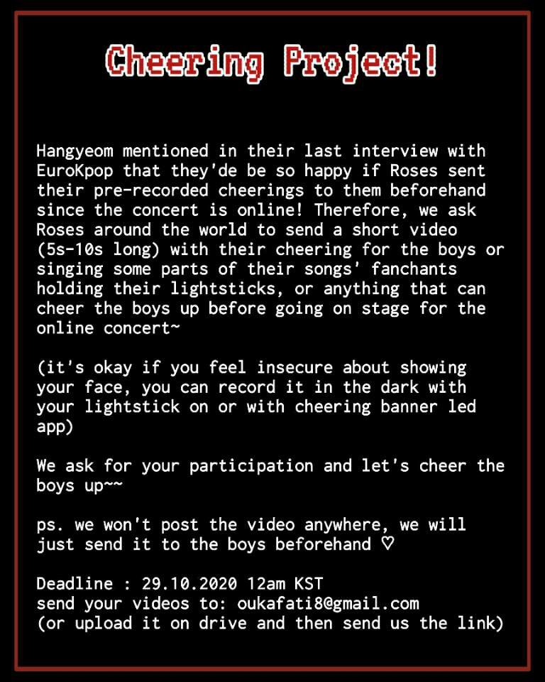 7ocFrance's tweet photo. Hi Roses!! 
There is a new project from the Morocco fanbase for the online concert, please join to make our boys happy! 
It's very soon so please do it if you can ❤️

#세븐어클락 #SEVENOCLOCK https://t.co/avPl21axM4