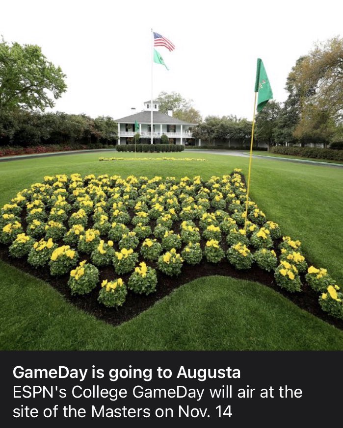 50 years ago we suffered the worst sports tragedy and decided to continue our Football Program

We have a story unlike anyone else and have had so much success even now being 19th

And knowing all that, decide to go to a golf tournament over showcasing an amazing story and school