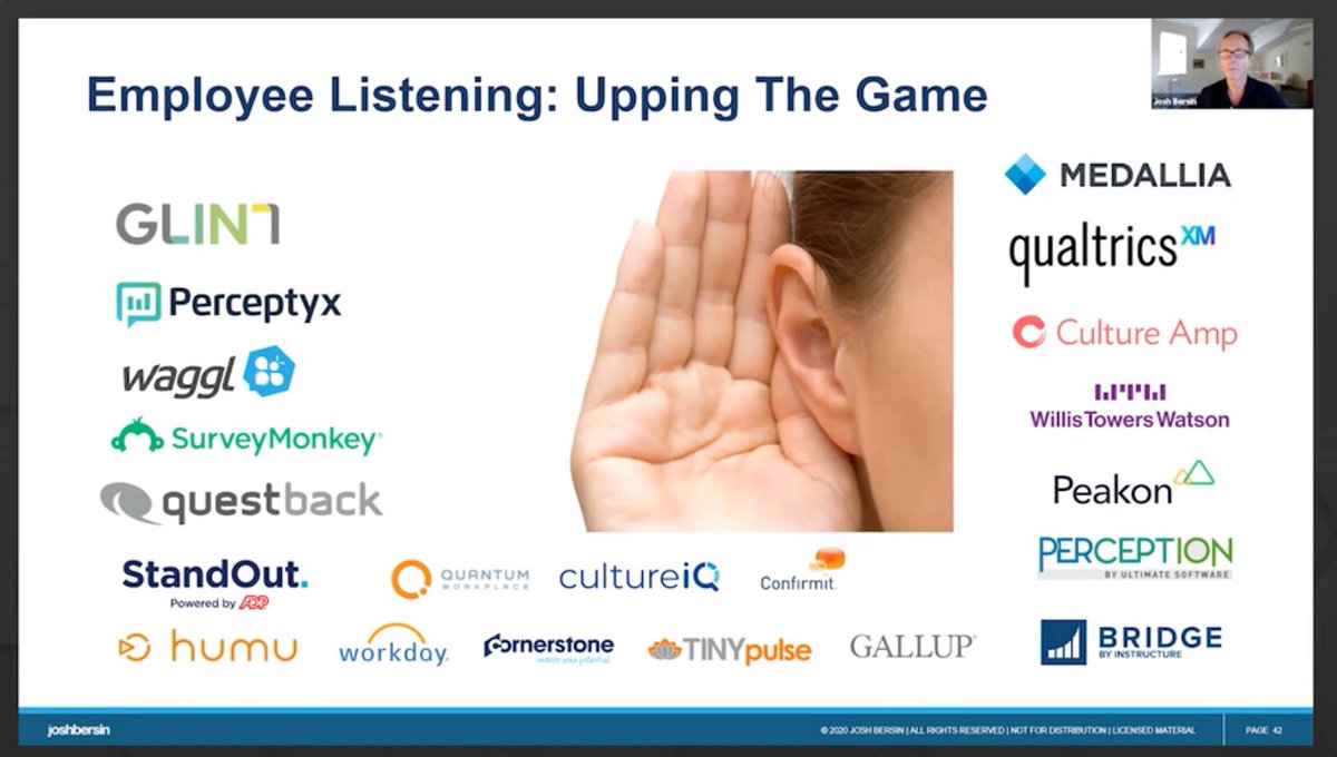 📣Happening now: #HRTechConf kicks off with <a href="/Josh_Bersin/">Josh Bersin</a>: 

👥“Dealing with Disruption: How the New Normal is Shaking Up the HR Technology Market”

👇🏻Oh heyyy, that’s us (bottom right)