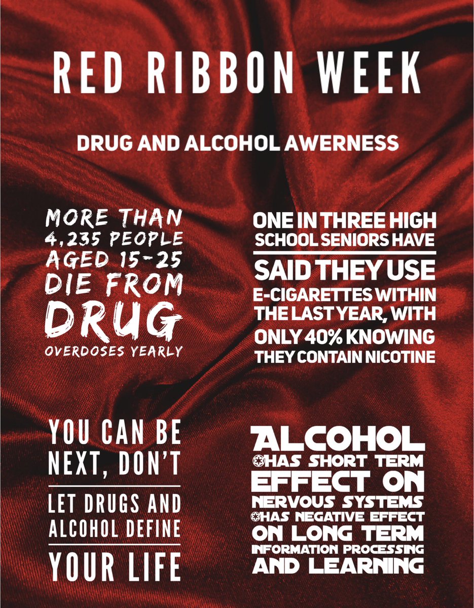 OhsStuco's tweet photo. Drug and Alcohol awareness!! You can be next DON’T LET drugs and alcohol define your life https://t.co/zpV7zDCo7L