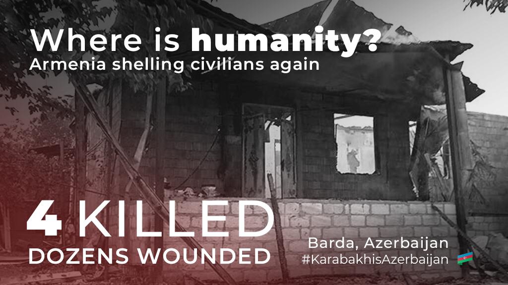 #Bardacity #StopArmenianAggression #StopArmenianOccupation #KarabakhisAzerbaijan #DontBelieveArmenia #ArmeniaKillsCivilians