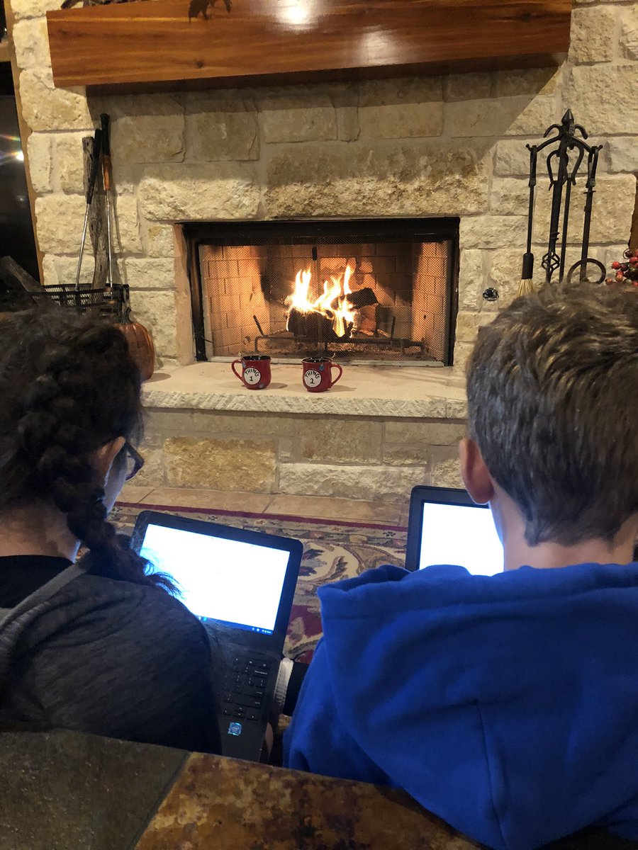 melfoster1751's tweet photo. If you have to do remote learning at home, at least you can do it in front of the fire with some hot chocolate! Working on their Kindness Escape Room 💙🦅@BenoldBMS https://t.co/sZ9rAKr5Md