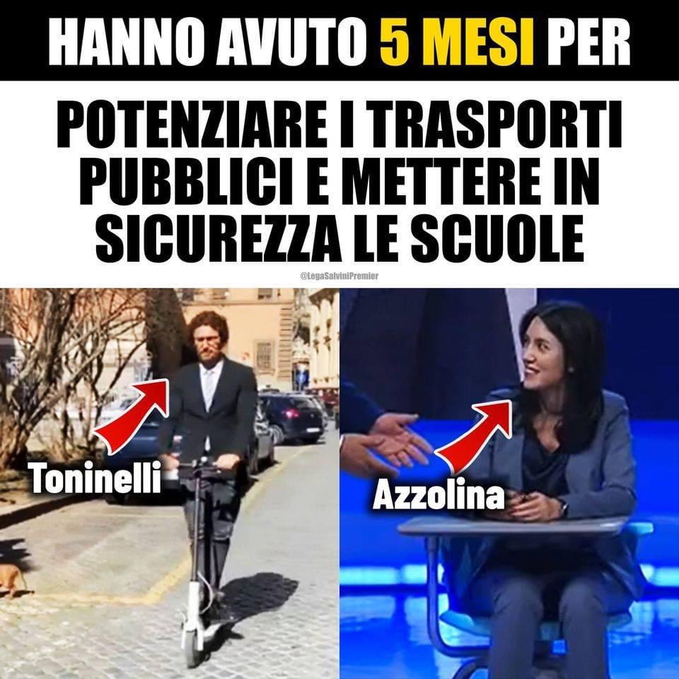 Classe politica decisamente non altezza per prendere decisioni importanti.
#AZZOLINA #Toninelli