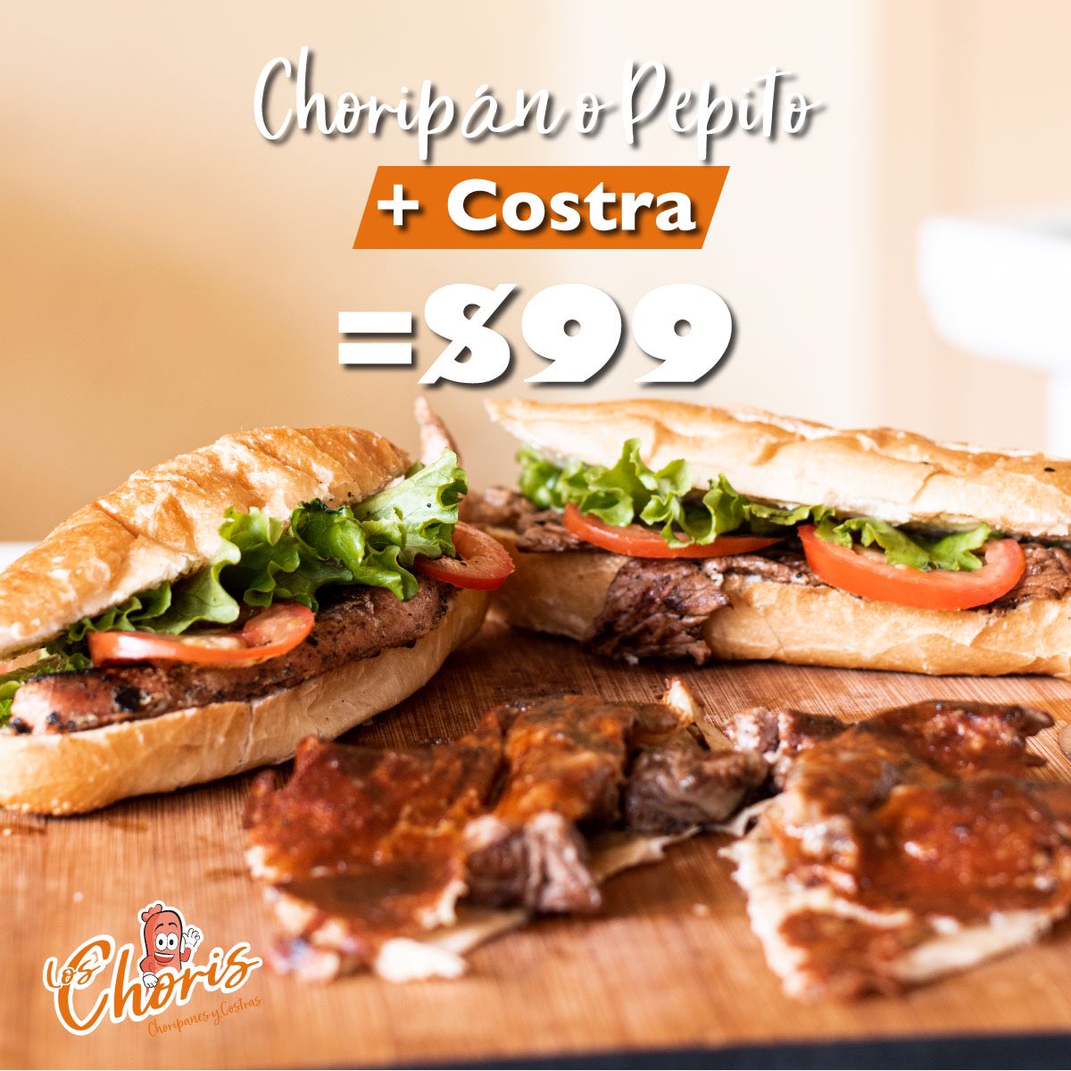 LosChorisMx's tweet photo. La promo del Martes!! Qué esperas? Ven a probar el choripan,elpi pitó y la Chi stra del corte que tú quieras.🔥🥩😎 https://t.co/sfGCYHU18b