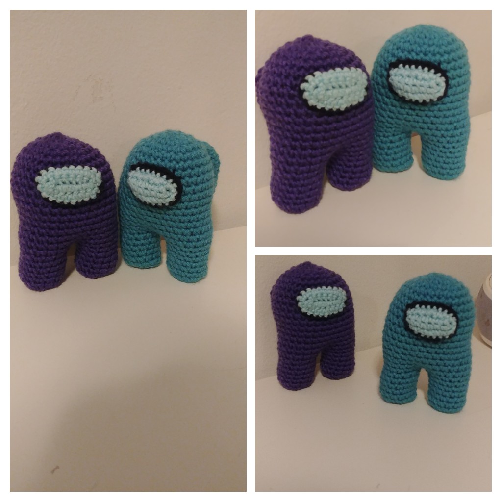 Frogger_8's tweet photo. Now he has a buddy to complete tasks with or sabotage others with... #CreativeCrochetWithHeart #CrochetAmongUs #Sus #PrettyThingsMadeWithString https://t.co/UZX4SUrEqj