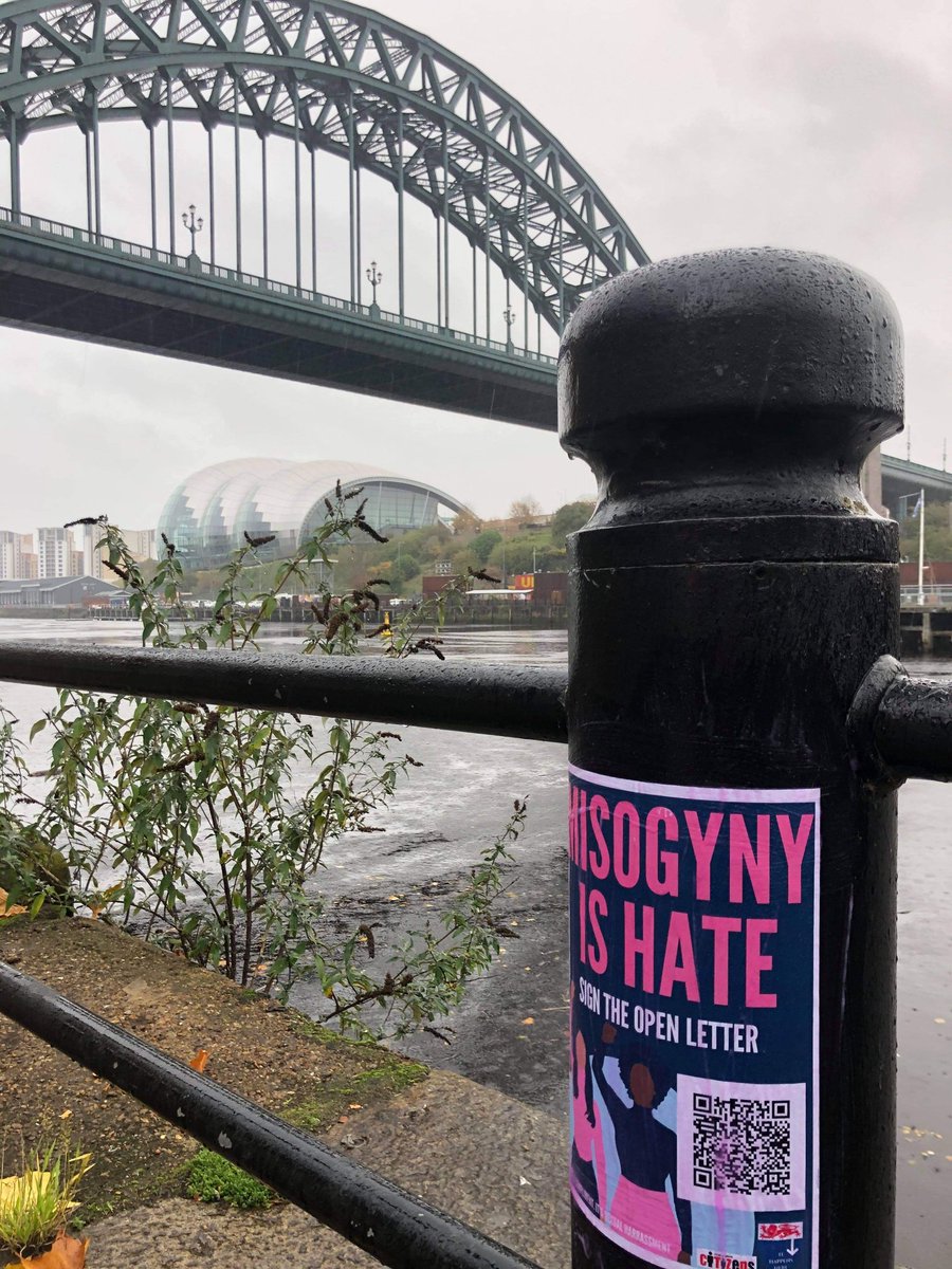 Posters and stickers are up around the toon! Tag us on insta or on here when you see and scan a poster! 
#MakeMisogynyHateNewcastle