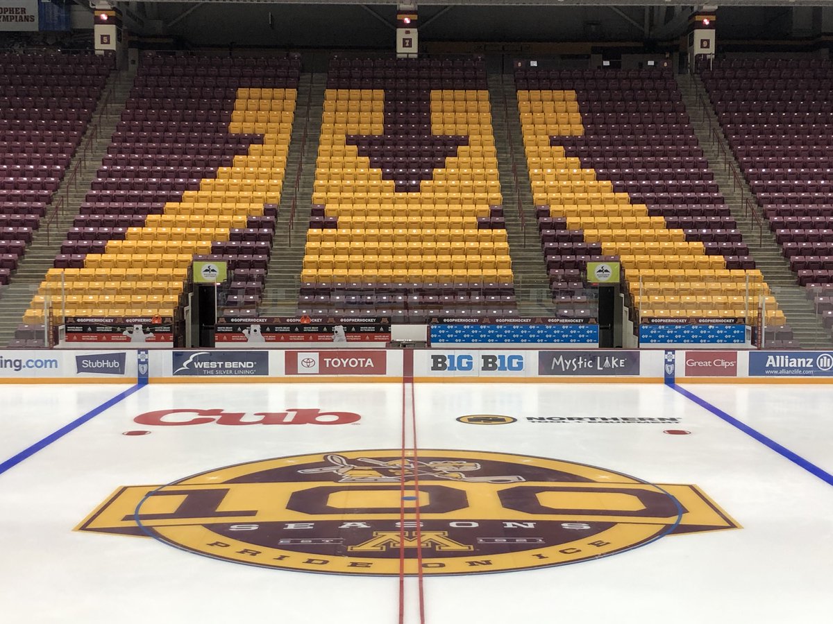 GopherHockey's tweet photo. Center ice with that fresh look 👀 https://t.co/VEUIKSFGME