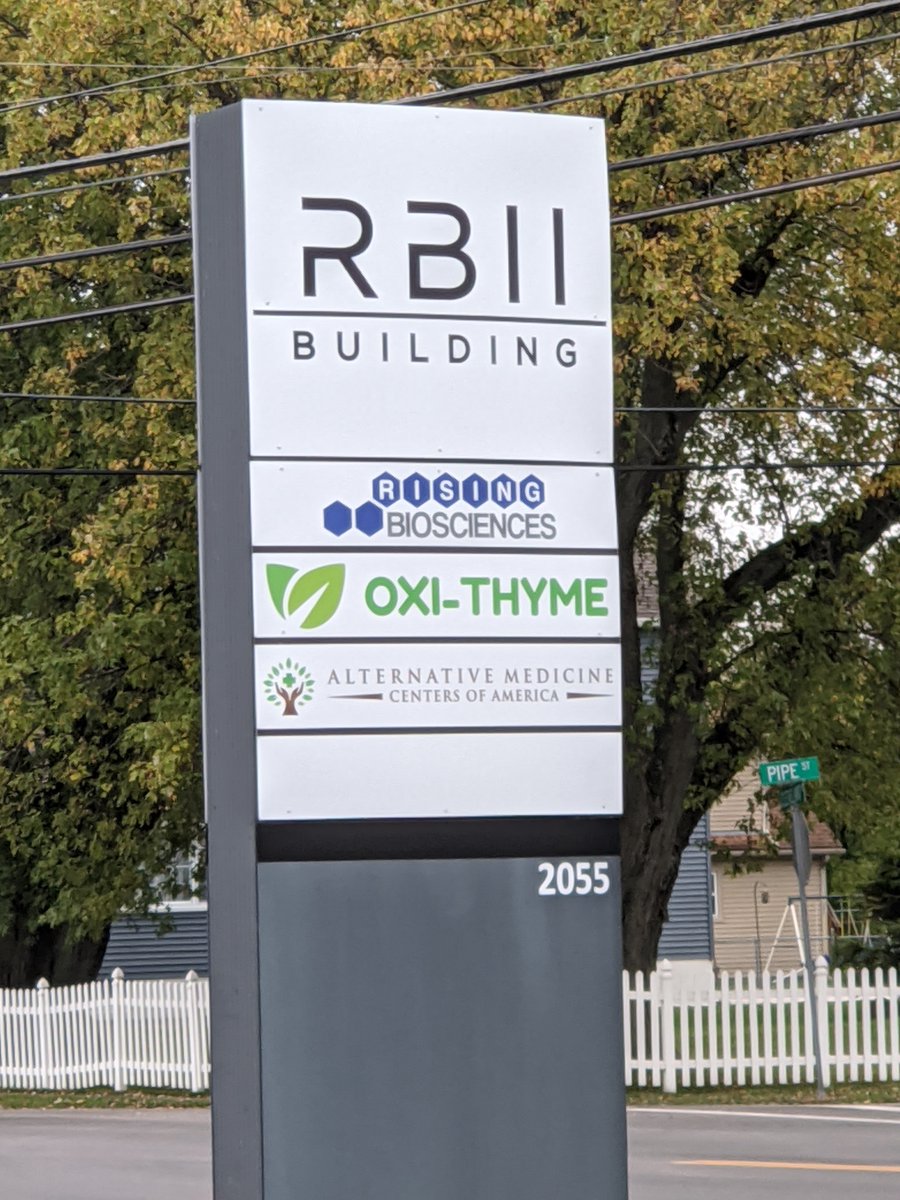 RisingBioscien1's tweet photo. New signage being installed today #RBII #OXITHYME https://t.co/K7ZfBoZPG1