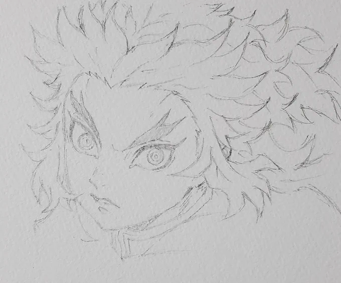 煉獄さーーーーん??
髪の毛が複雑すぎるーーーw
寝ないと!
#模写
#鬼滅の刃 
