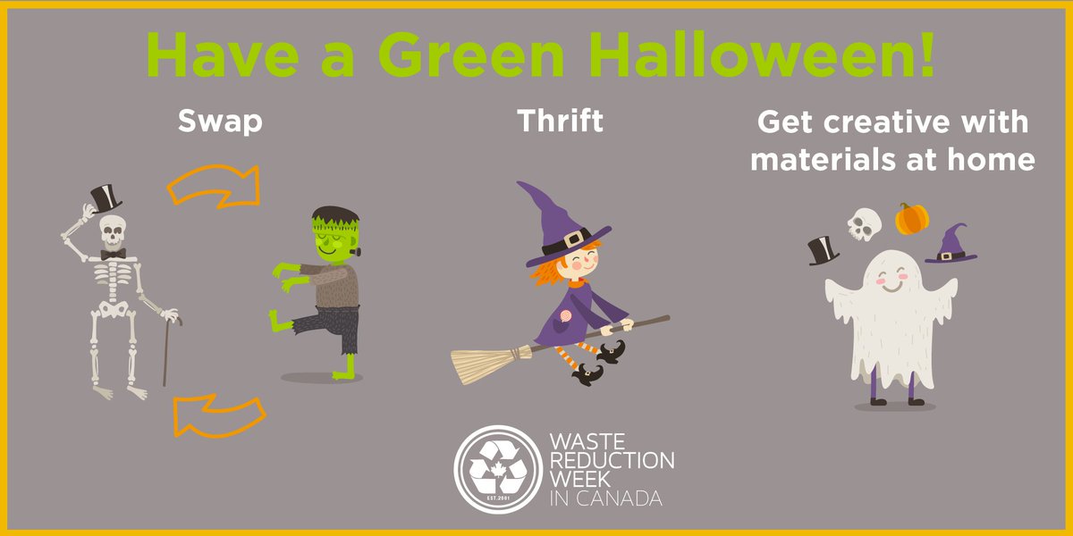 Looking for this year's #Halloween costume? Instead of purchasing new, reduce your textiles footprint by using materials already in your closet, swapping with a friend, or purchasing thrift!

#TextilesTuesday