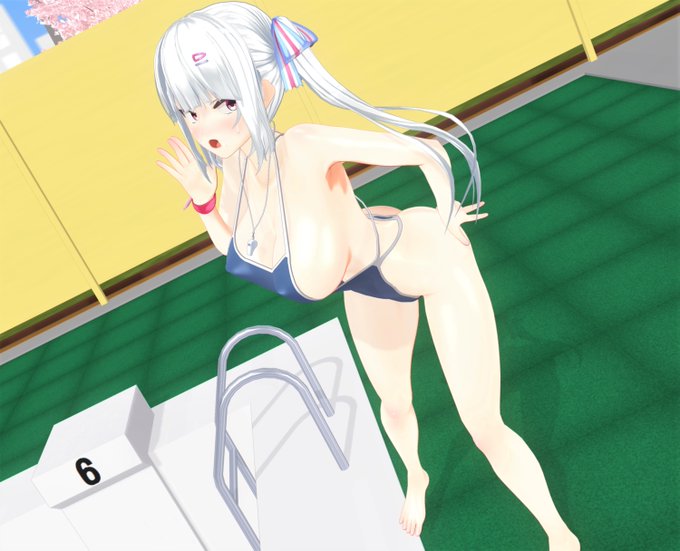 #COM3D2 
上下どちらでも応援してくれるマネージャーさんです 