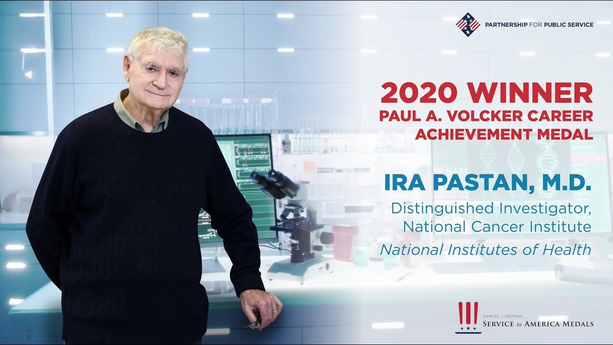 VolckerAlliance's tweet photo. Congrats to Dr. Ira Pastan on being this year's Paul A. Volcker Career Achievement #Sammies2020 Winner! What a well-deserved honor! @NCIResearchCtr @publicservice #Sammies https://t.co/GEg64iRFjM https://t.co/ZrdJ6rKOuf