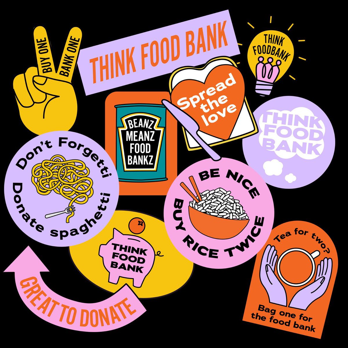Think Food Bank campaign takes on food poverty with guerrilla stickers > bit.ly/34y2oGH