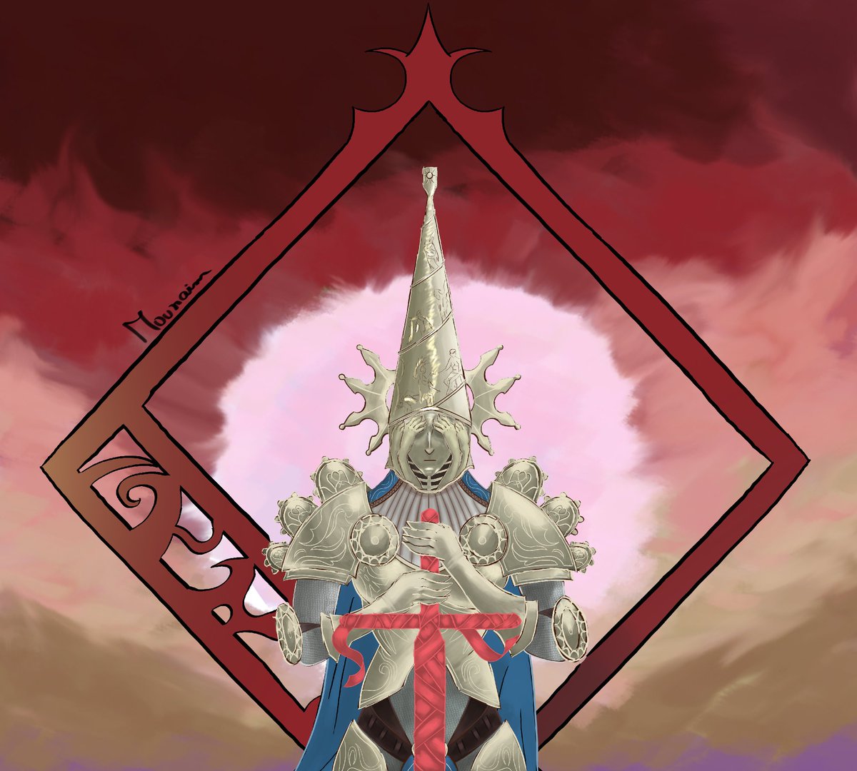 Mounaim_777's tweet photo. Finally finished the Blasphemous fan art that I've been working on for a while now =)

@TheGameKitchen  
@Team17Ltd 
@BlasphemousGame
#Blasphemous 
#fanart 
#Berserk https://t.co/rUhU2XRWWU