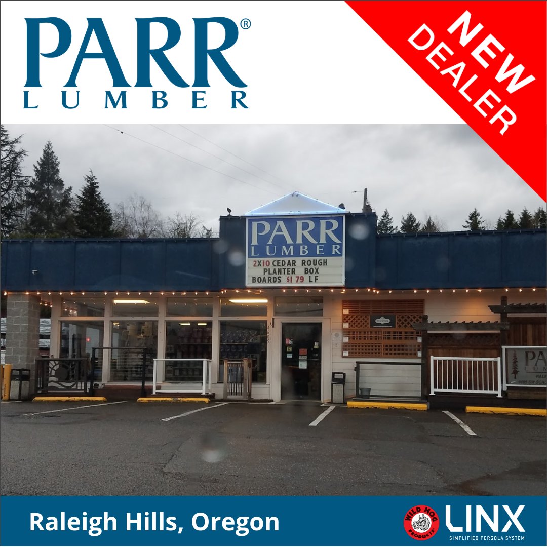 Welcome to our new LINX Pergola dealer, Parr Lumber in Raleigh Hills, OR.  parr.com  linxpergola.com

#diypergola #pergolabrackets #pergolakits #backyarddiy #parrlumberco #raleighhillsoregon #custompergola #outdoorspace #wildhogproducts #diyprojects