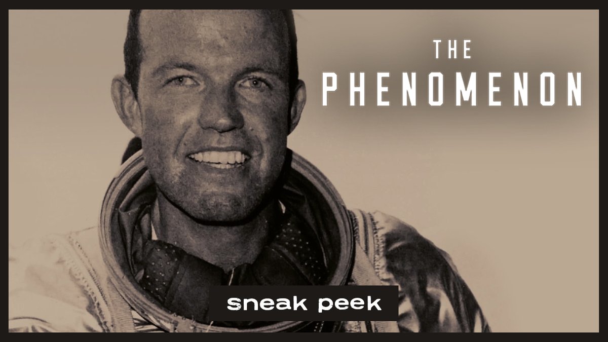 watchunidtv's tweet photo. Watch this sneak peek into the new film "The Phenomenon" to hear what NASA astronaut Gordon Cooper has to say about his personal experience with unexplained aerial phenomena --> https://t.co/tZw9EKQg0z https://t.co/52DgPH7xz0