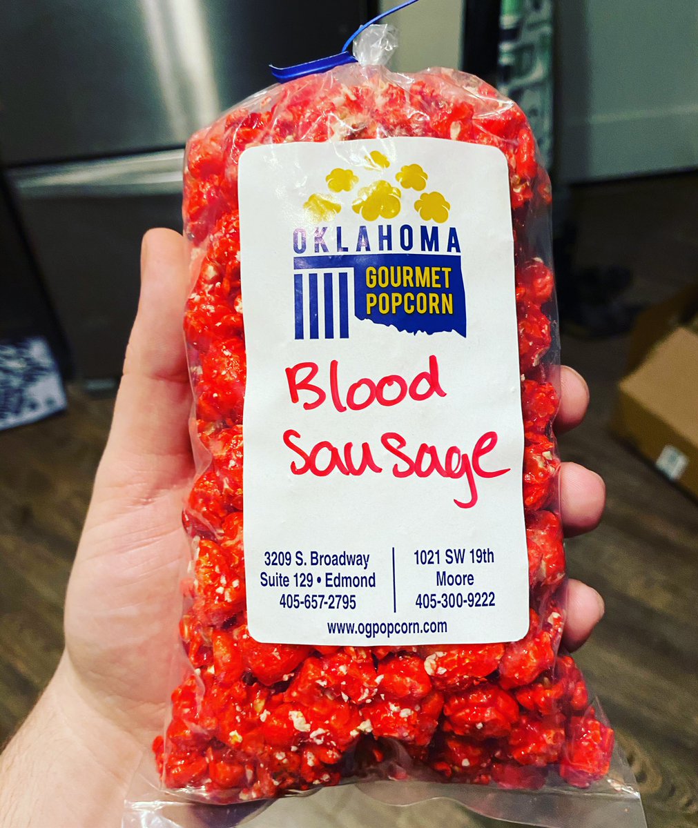 When momma listens to your movie episode and sends you gourmet popcorn. 🍿 😂😂😂