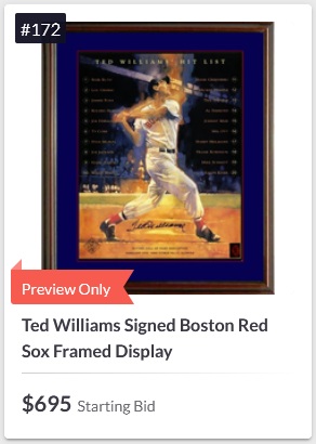 We are getting so close to our #havehopehavelife #auction

Please make sure to check out some of our items - Think HOLIDAY GIFTS Nov 1st is right around the corner #beautifullivesproject

#tedwilliams signed and framed display

Link:
one.bidpal.net/beautifullives…