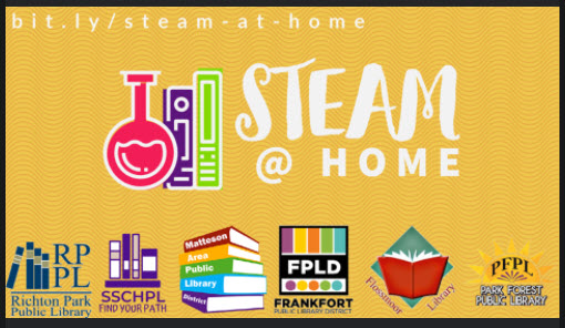 The Flossmoor Public Library has teamed up with 5 other South Suburban area libraries to offer online STEAM 
(Science, Technology, Engineering, Arts and Math) programs for kids. Check out the list of libraries and activities in the link below! 
sites.google.com/mapld.org/stea…