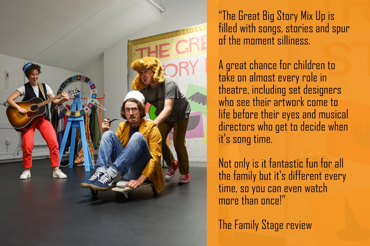 WeAreRoustabout's tweet photo. Thank you @stage_family! We're so glad you enjoyed the show.
Catch #TheGreatBigStoryMixUp live and online this #OctoberHalfTerm and through November!
@OxfordPlayhouse @ClwydTweets @poundarts @WatermansArts
#improvisation #interacton #childrenstheatre #family https://t.co/LKccZADRuZ
