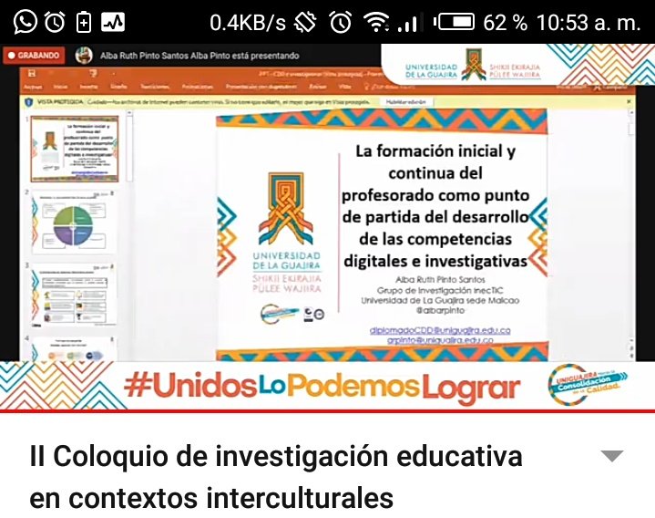 SCamargog's tweet photo. Espacios de aprendizaje
#IIColoquioInvestigaciónEducativa
#ContextosMulticulturales
@UniLaGuajira @jaroldiazc @InecTIC https://t.co/7hpaRXkHd8