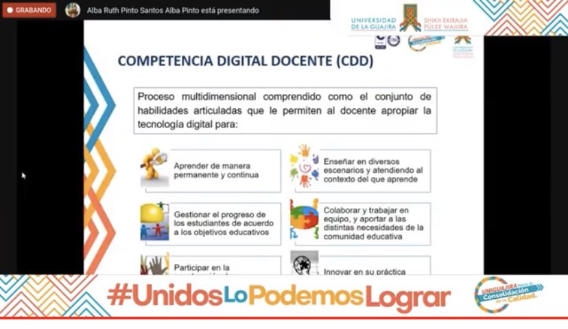 Yulieth04571676's tweet photo. Interesante la ponencia Docente @albarpinto  ya que es uno de los temas importantes para estos tiempos las herramientas  virtuales  han tomado mucha ventaja  en los aprendizaje dónde los docente nos permiten adquirir conocimientos #IIColoquioInvestigacionEducativa @jaroldiazc https://t.co/gJlU48pn73