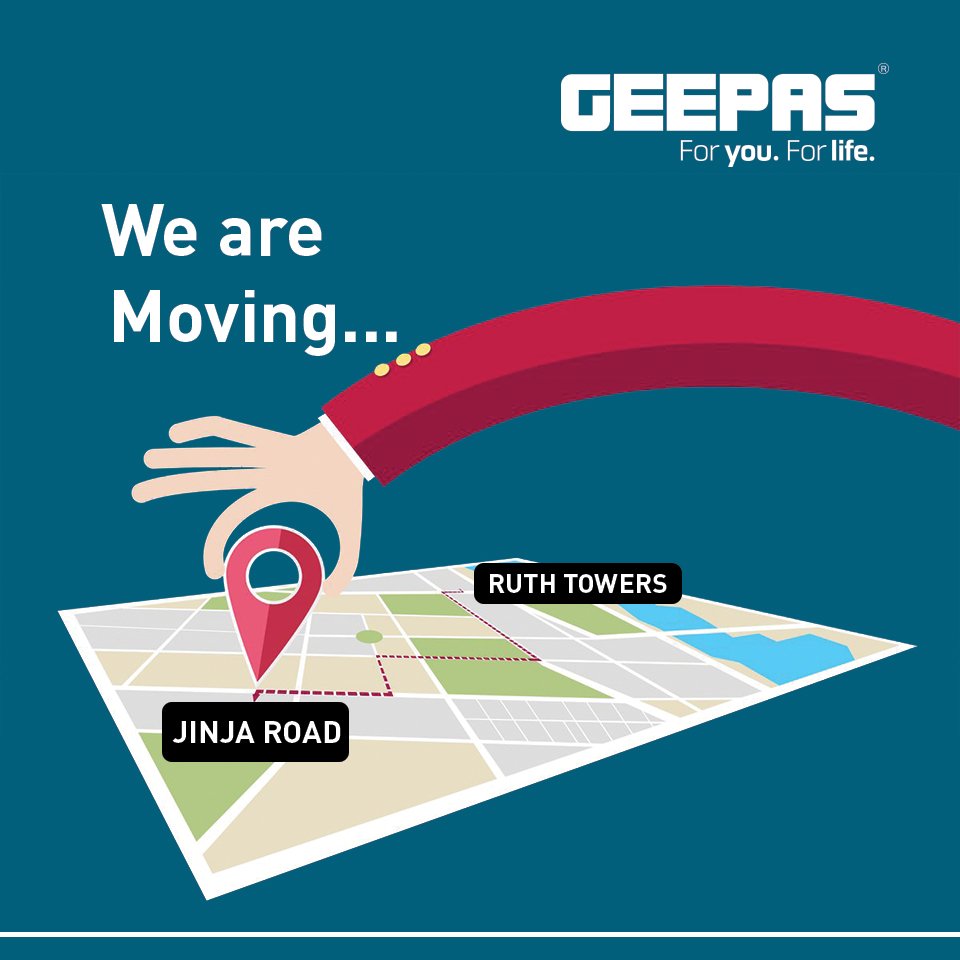afroleasing's tweet photo. Afro Finance and Leasing Limited are moving to a new location. From Ruth Towers to Jinja Road. Follow more details about this development on our official social pages. #geepas #geepasuganda #geepasug https://t.co/mm36l2DQ0X