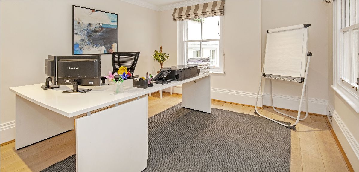 Home &amp; Office - *|x.com/MaykenbelLondon|*
At Maykenbel, we're trying our bests to make things easier in these tough times. With many people now working from home, we're offering the option to convert one of the bedrooms in a 2-Bedroom or more flat into a home office