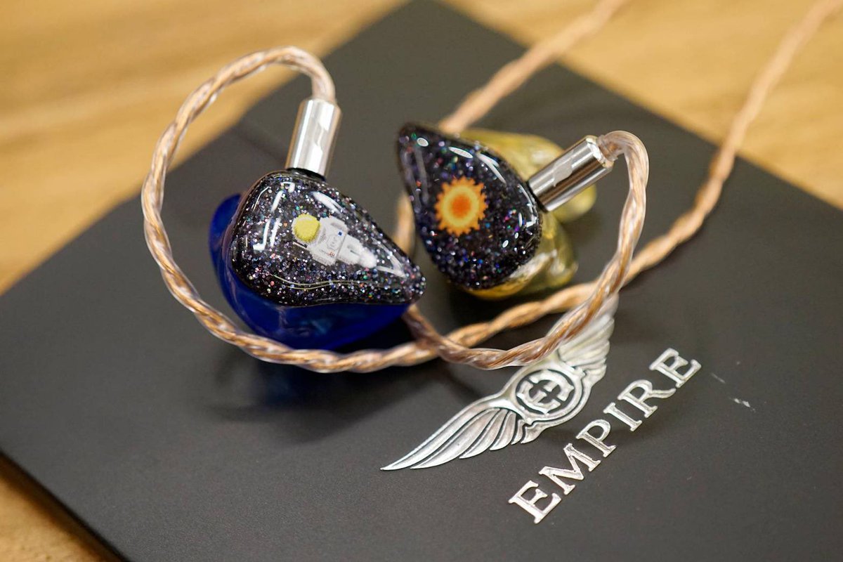 he customized in ear monitor with "the sun" to represent himself and "the astronaut" as the sun's other half