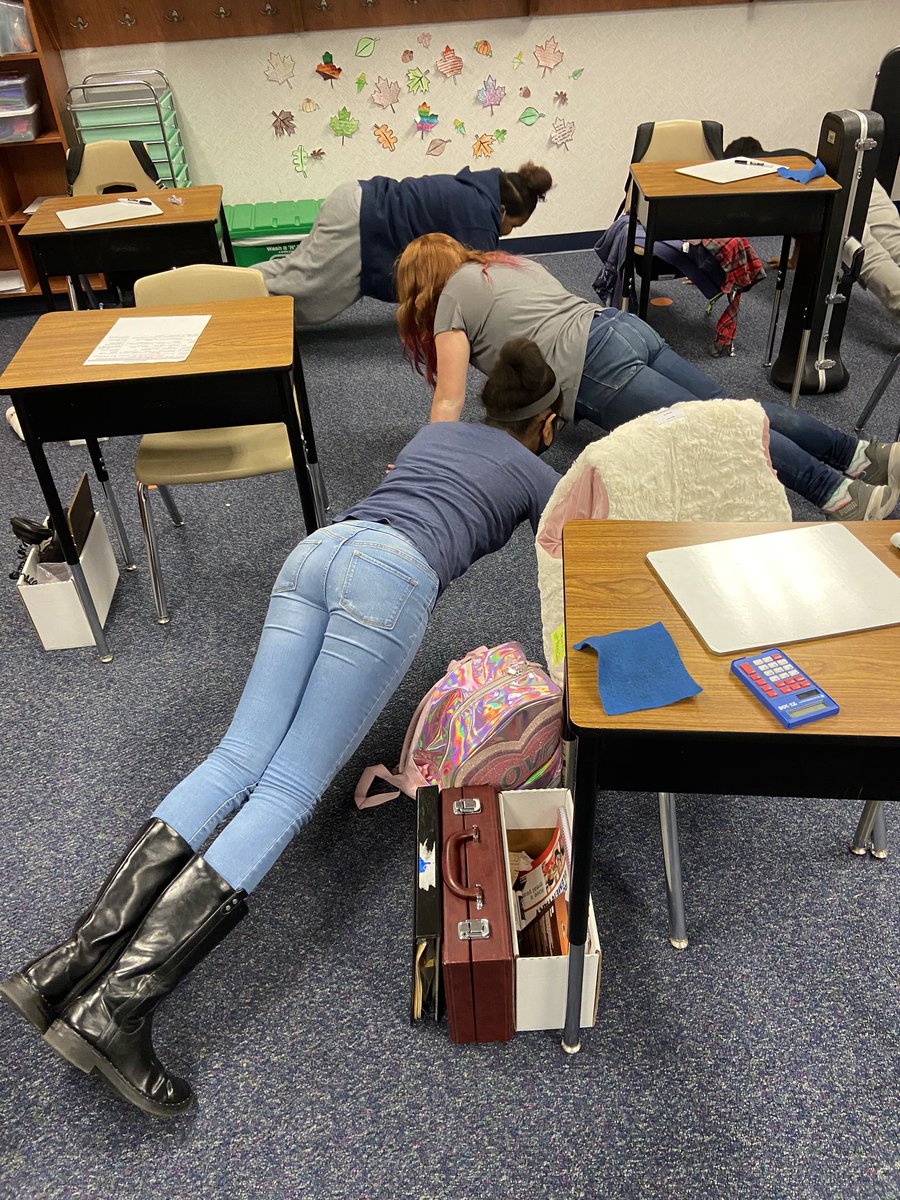 kelly_m2483's tweet photo. Got this idea from my teammate @PaigeZettler. “Mathletics”....will we solve a problem or will we do some cardio? 🤷♀️😂 #keepingthemengaged @rountreerr https://t.co/Br6LlLPzQS