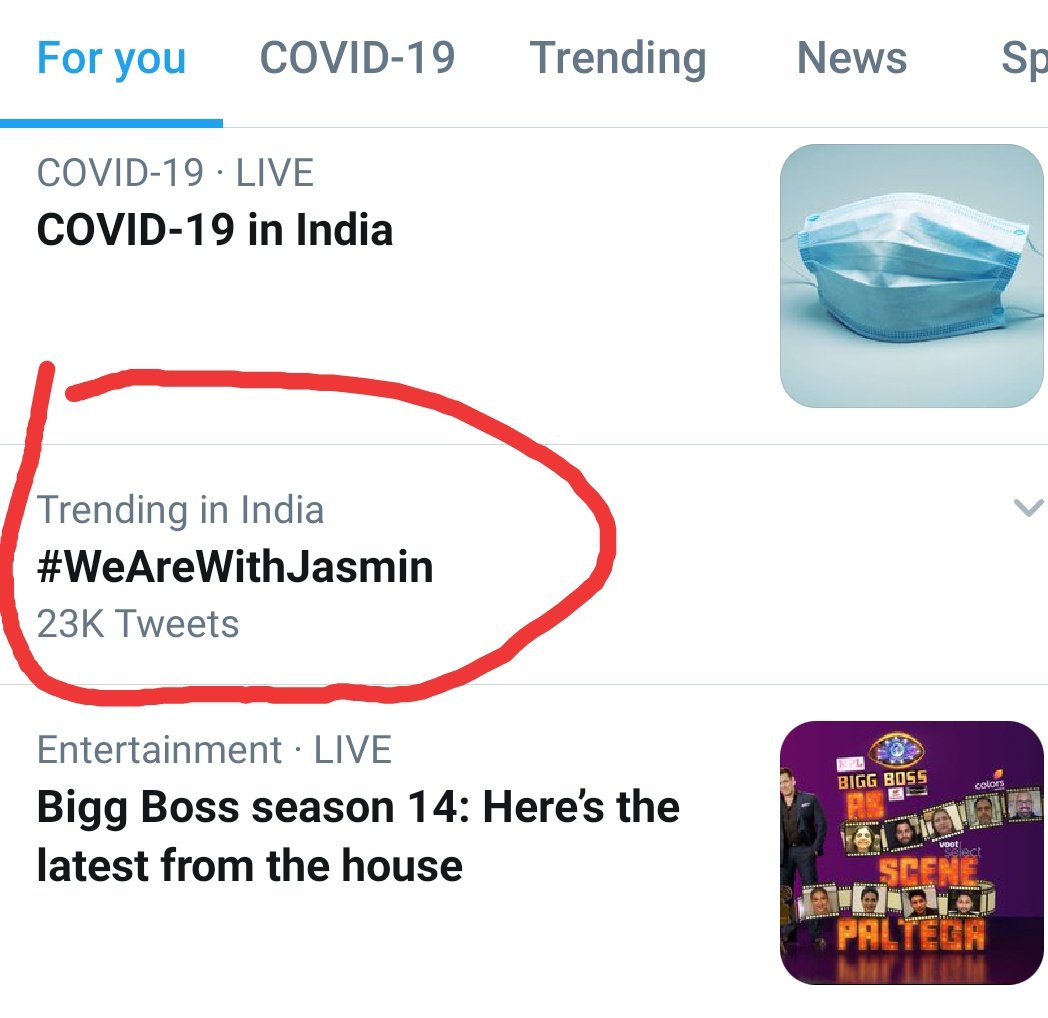 Jasminians3's tweet photo. #WeAreWithJasmin we are trending
Show the support to Jasmin guys.
#JasminBhasin #Supportjasmin #jasminians https://t.co/hep3crLYah