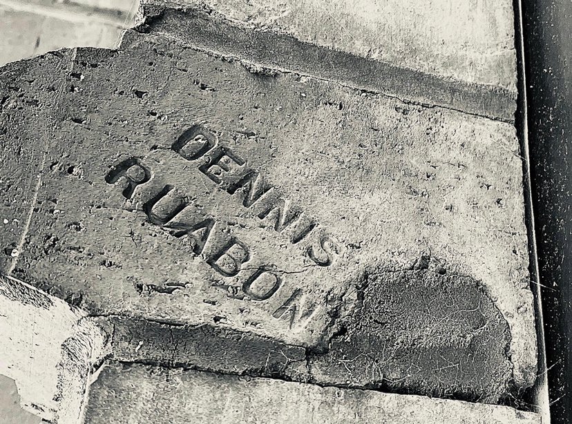 The project has uncovered some gems, here we have some famous red Ruabon bricks!