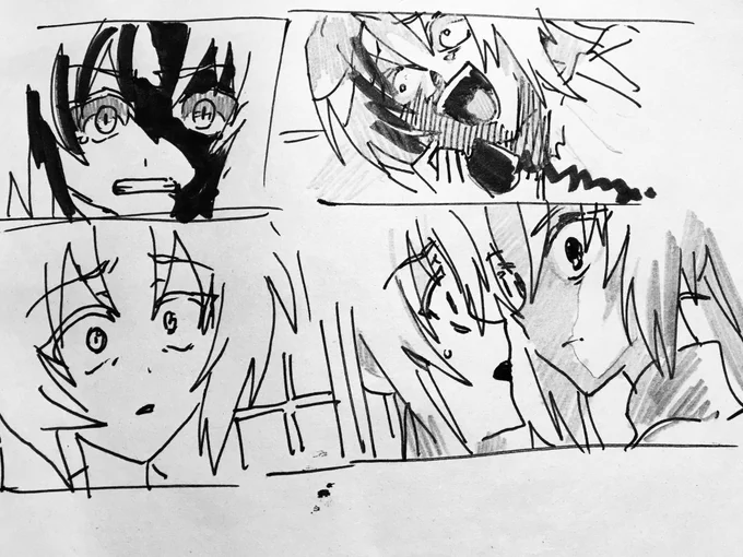個人的にぶっ刺さる表情はすぐ模写して吸収したくなる!!!ひぐらし一期の絵柄が特に好きです 